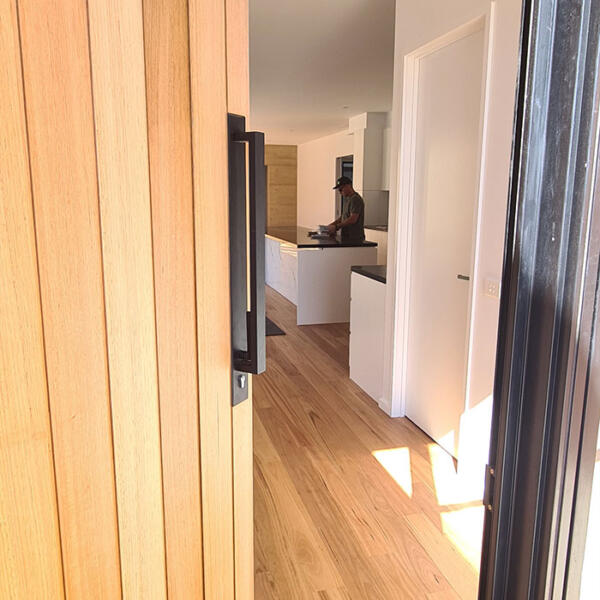 Rammed earth home built by Michael Limb Builders, Point Lonsdale